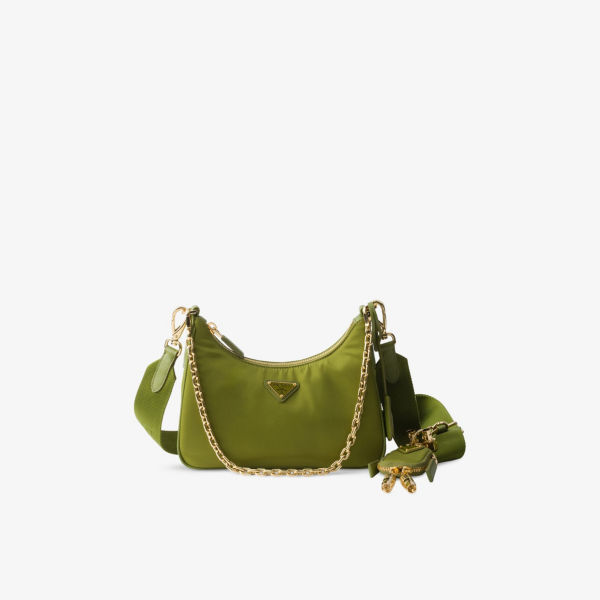 

Prada Re-Edition 2005 нейлоновая плечевая сумка Prada, зеленый