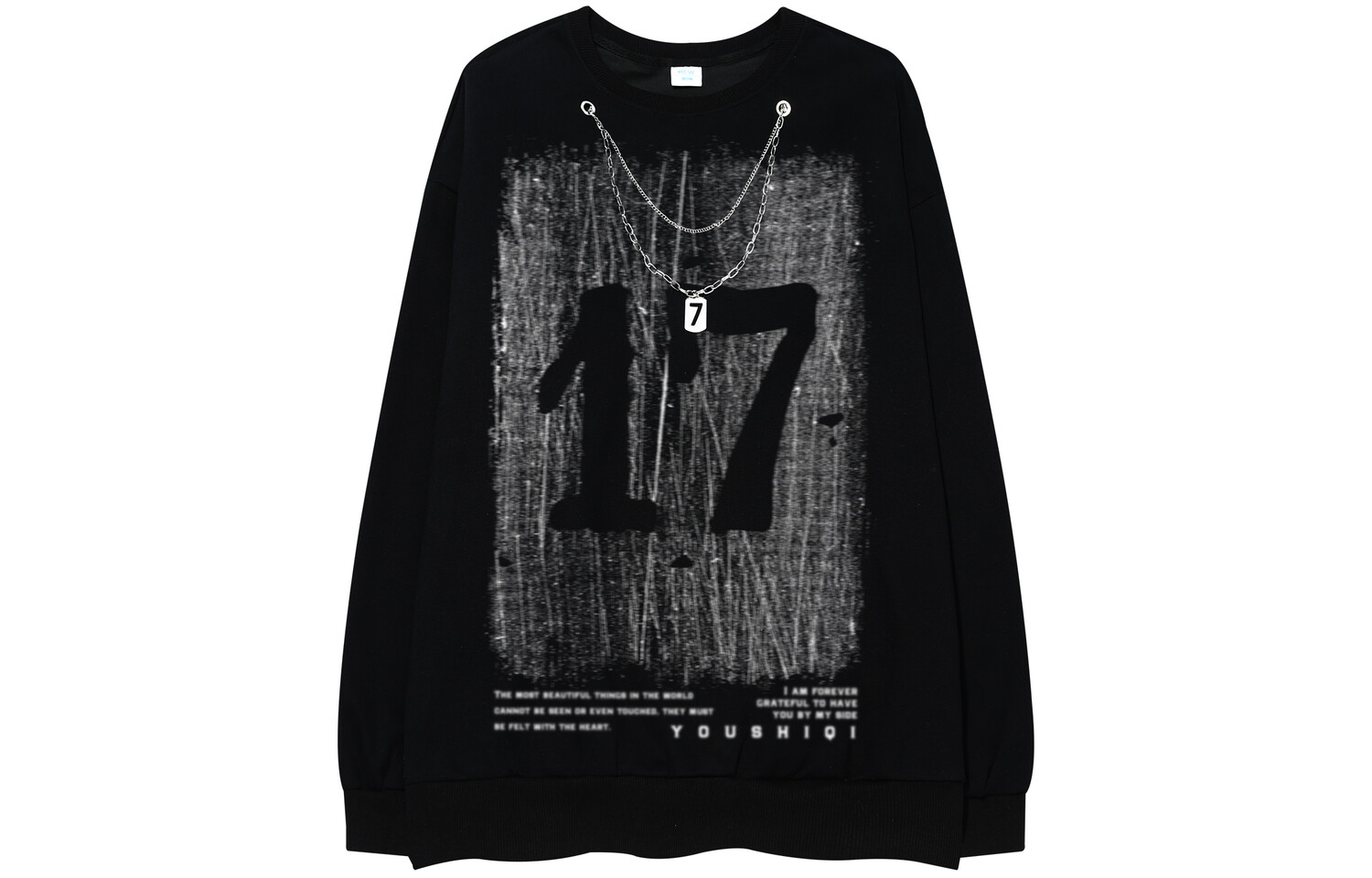 

You Shiqi YOUSHIQI Мужская толстовка, Light Heather Gray