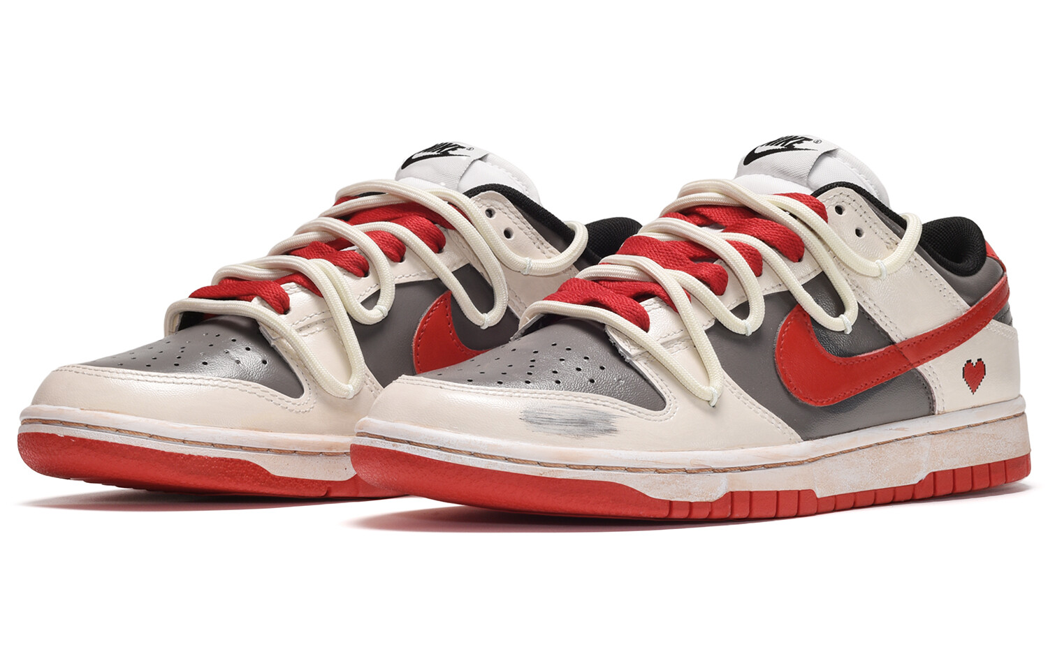 

Кроссовки Nike Dunk Skateboard Shoes Men Low-Top Brown/Yellow/Red