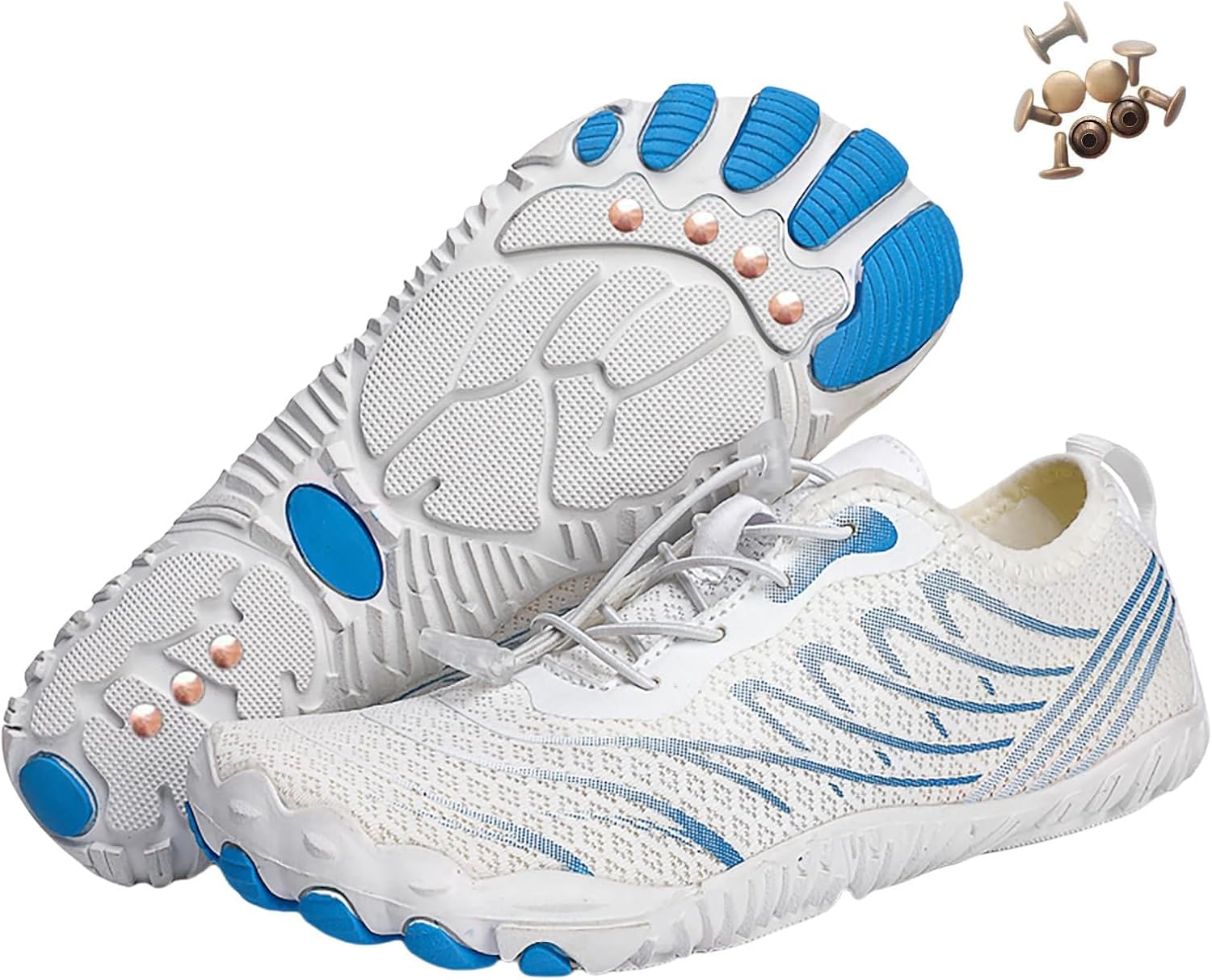 

Кроссовки для женщин и мужчин, обувь для ходьбы и походов, кроссовки с широкой носочной частью Generic, E White