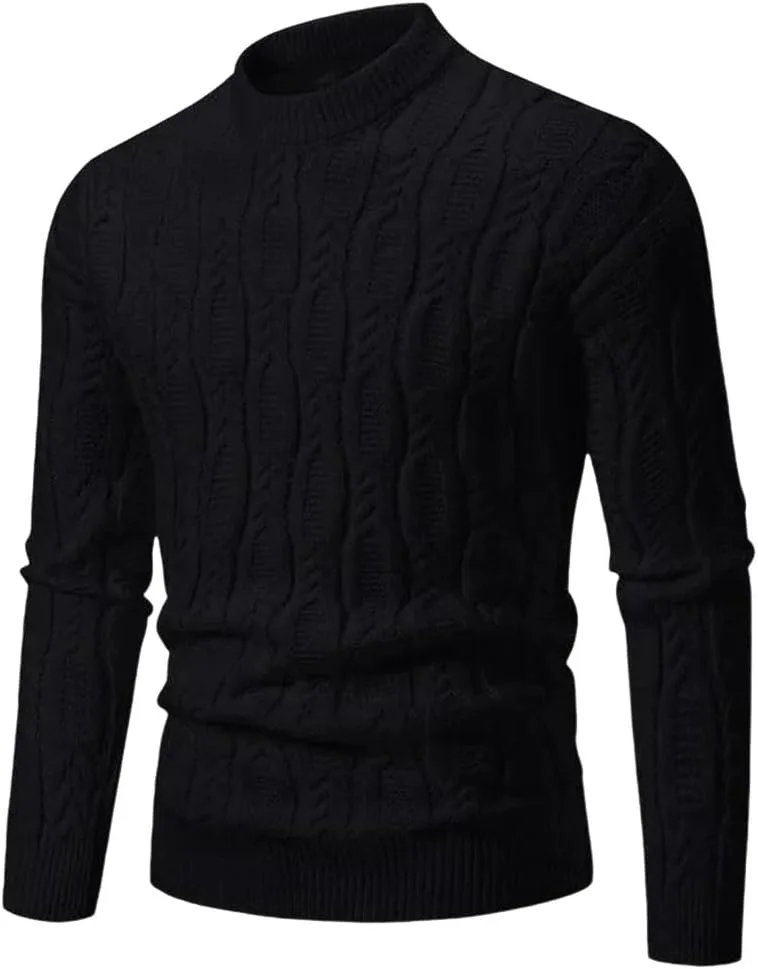 

Мужской свитер с круглым вырезом — мягкий и удобный