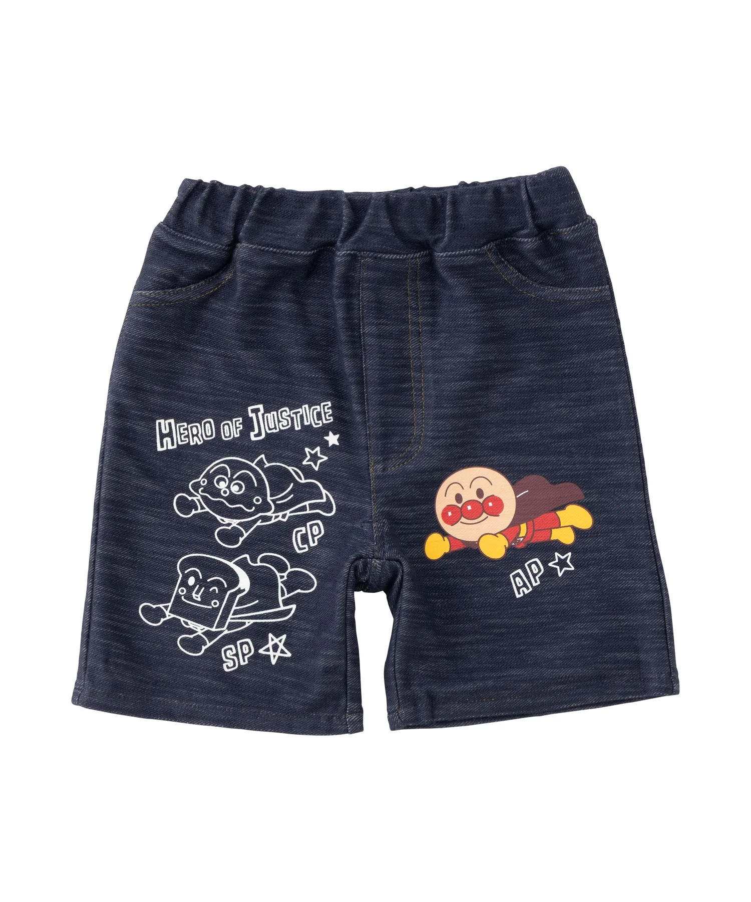 Детские джинсовые трикотажные штаны с принтом Anpanman ANPANMAN KIDS COLLECTION синие — фото 2
