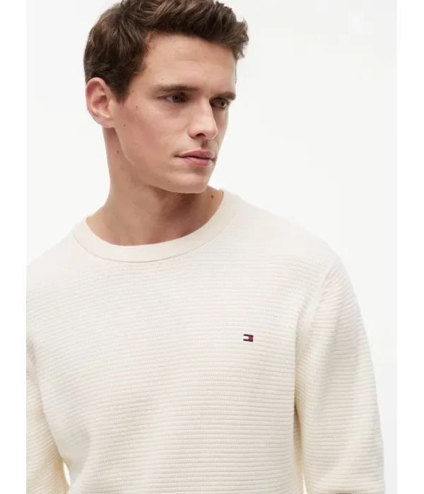 Сезонный свитер regular fit Tommy Hilfiger, кремовый — фото 4