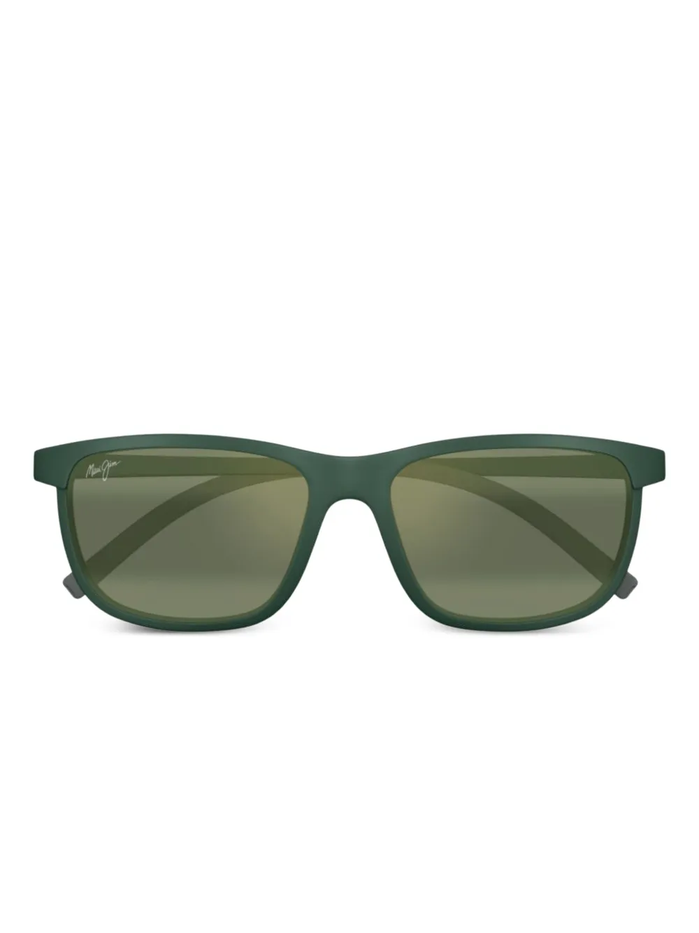 

Матовые прямоугольные солнцезащитные очки Maui Jim, зеленый