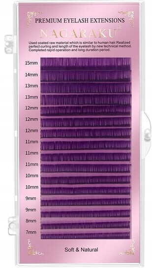 

Линий Project Lashes, Nagaraku Premium Eyelashes Violet C 0,07 Mix, 16