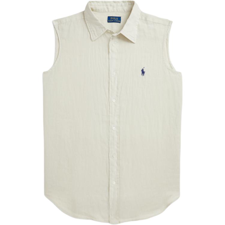 

SS24 Футболка-поло женская бежевая Polo Ralph Lauren