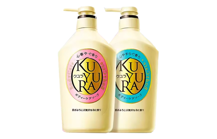 Набор крем-гелей для душа Shiseido Kuyura: Floral Love, 550 мл*2 + Wild Meadow, 550 мл — фото 4