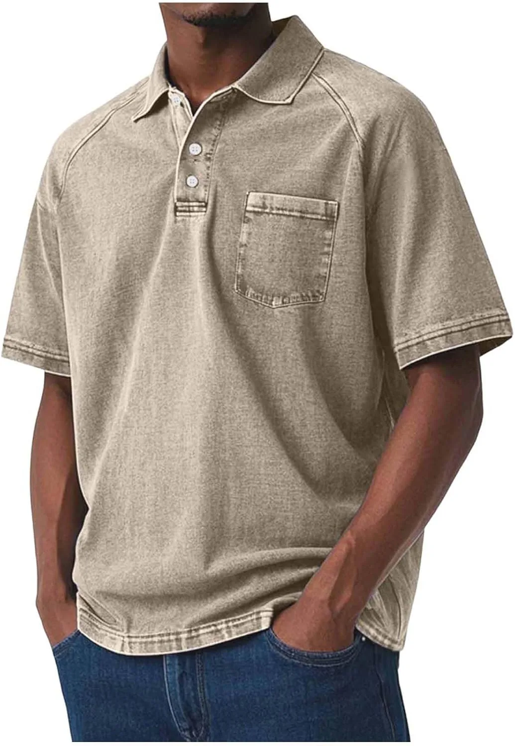 

Мужская рубашка Cambkatl с воротником и коротким рукавом