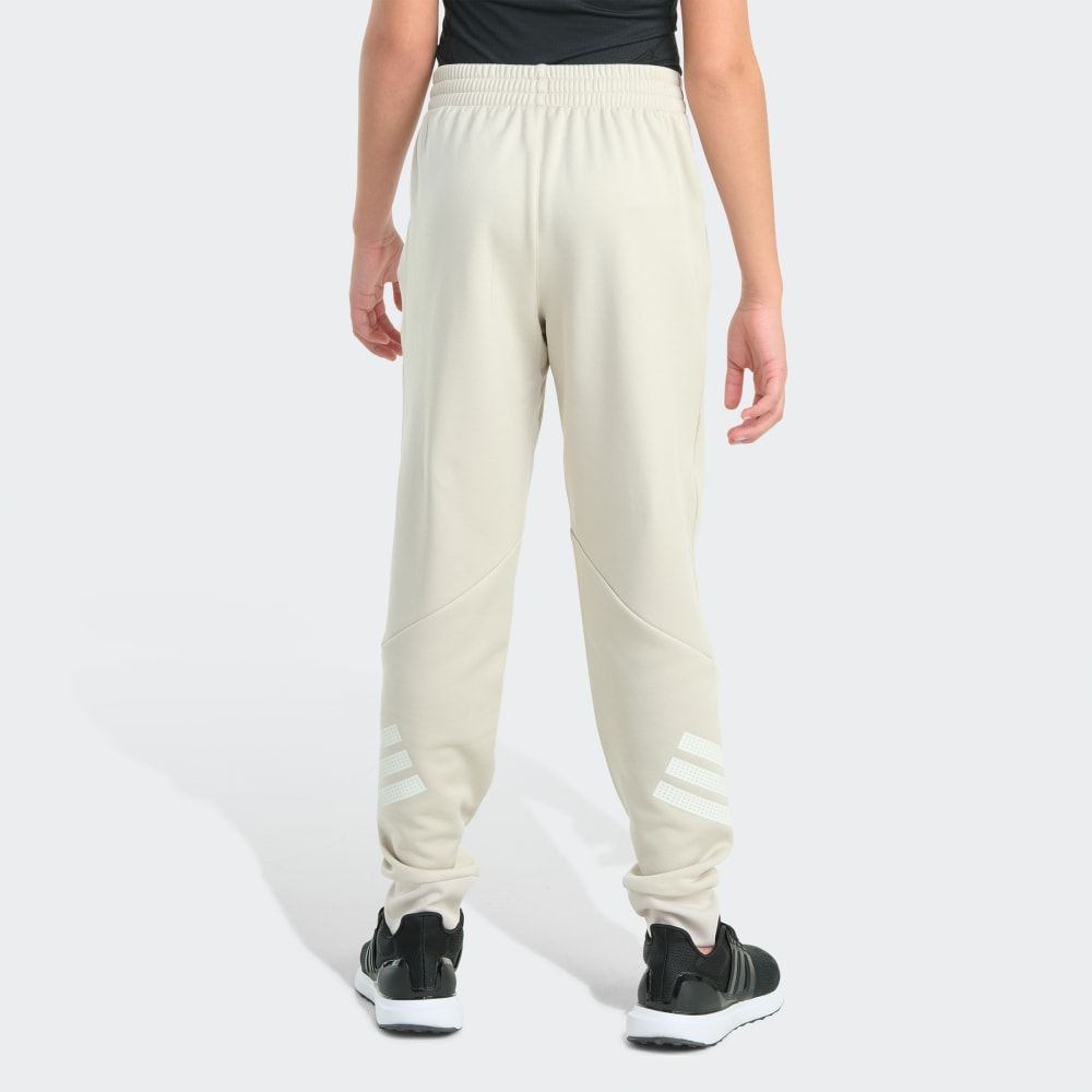Спортивный костюм Adidas Elastic Waistband Gym + Poly 3-Stripe Jogger, цвет Alumina — фото 2