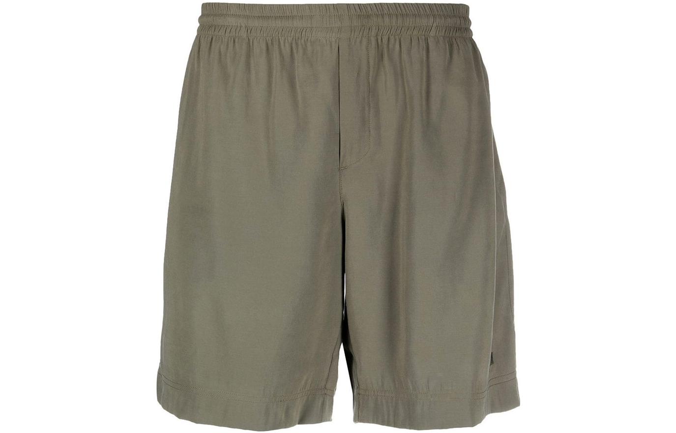 

MSGM Повседневные шорты мужские армейского зеленого цвета