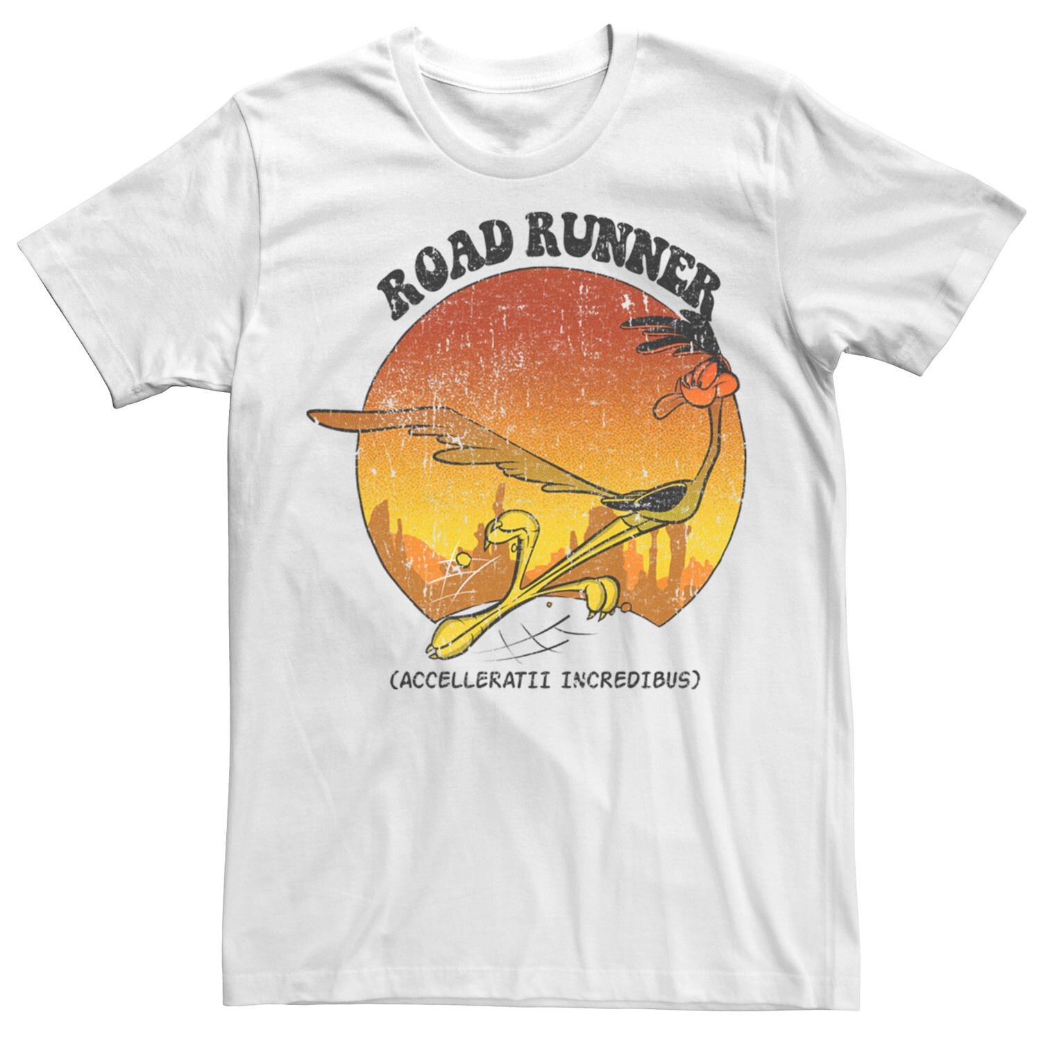 

Мужская футболка Road Runner Accelleratii Incredibus Looney Tunes Licensed Character