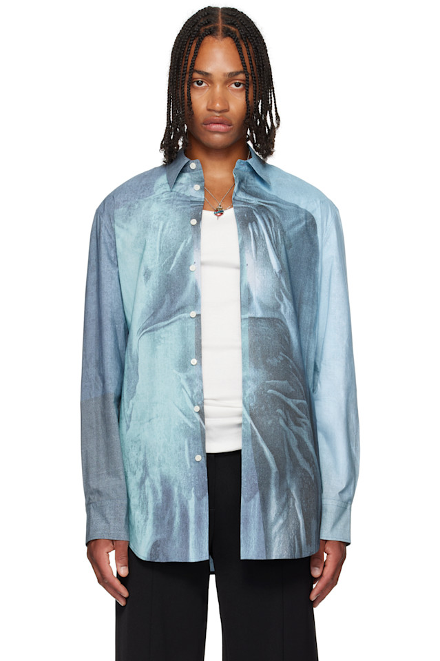 

Рубашка Water Jean Paul Gaultier, индиго