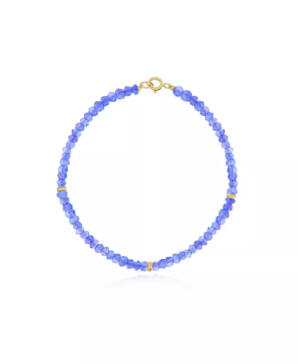 

Браслет из бусин танзанита, 14-каратное золото The Lovery, tanzanite