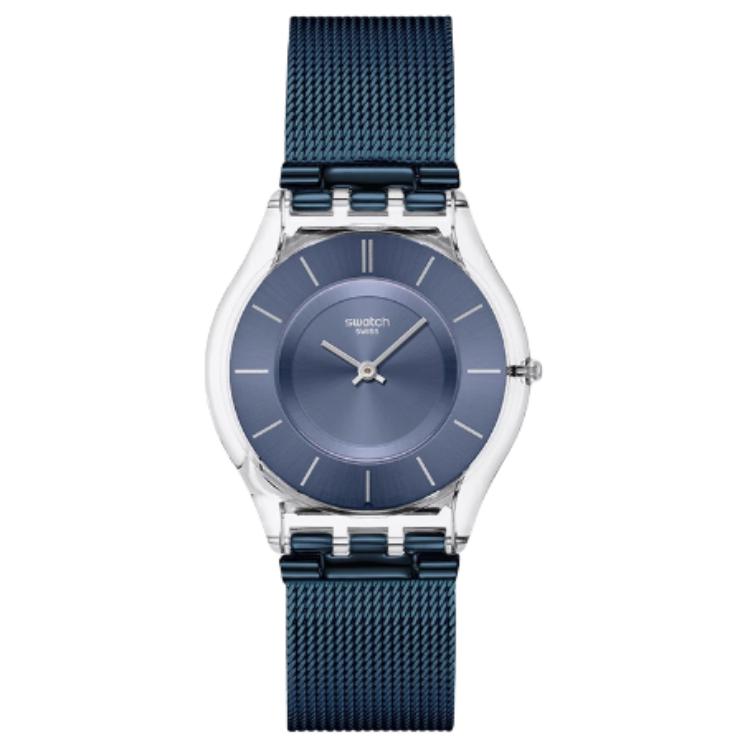 

SWATCH Часы Unisex 34mm Blue Watch SS08K120M, Blue Dial