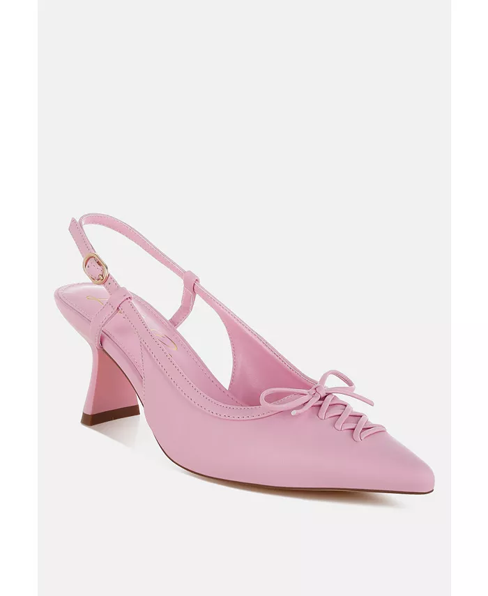 Женские туфли Danvers Kitten Heel Pointy Slingbacks London Rag, розовый — фото 3