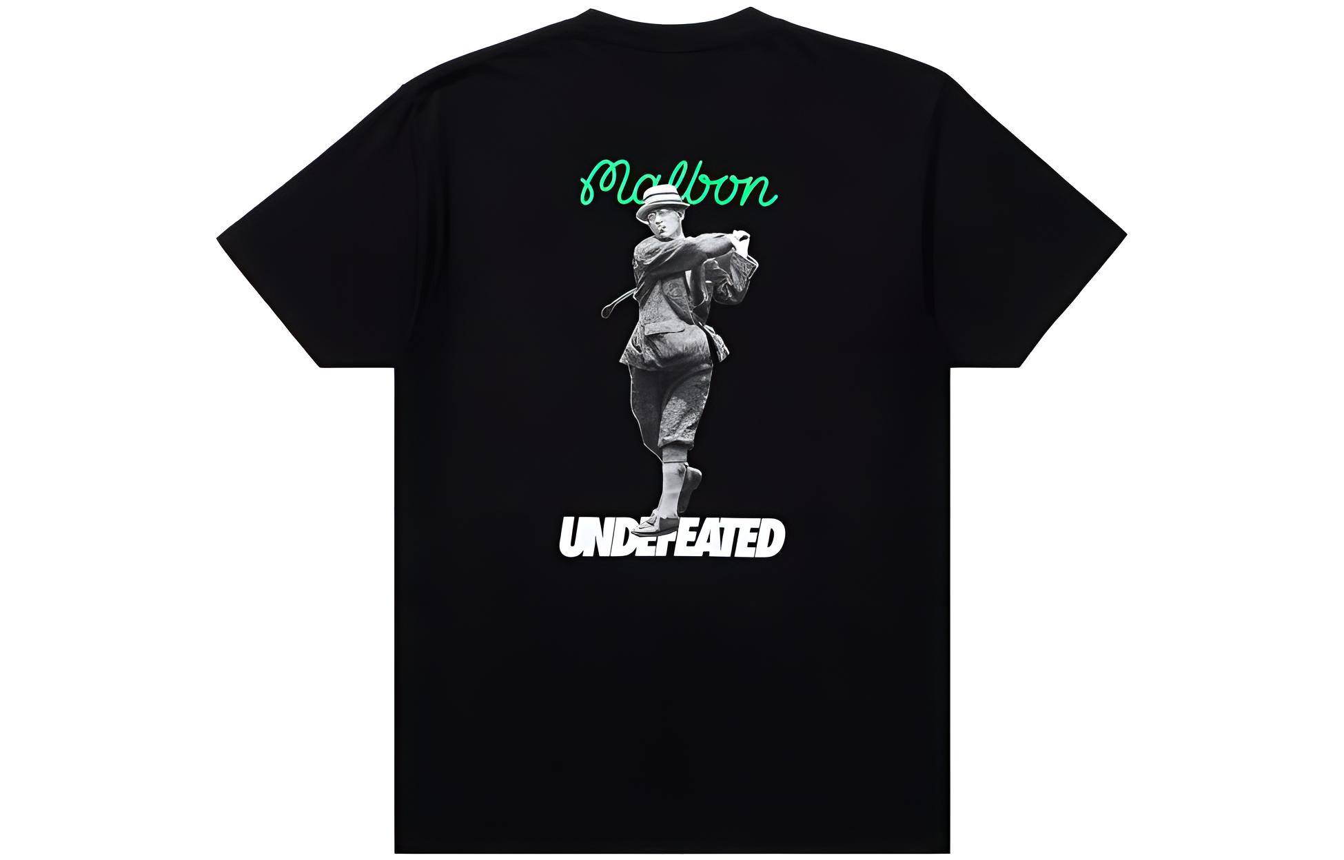 

X Malbon SS23 Chip Shot Футболка с коротким рукавом Unisex UNDEFEATED, черный