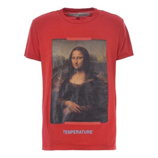 

Футболка monalisa short sleeve mens mona lisa Off-White, красный
