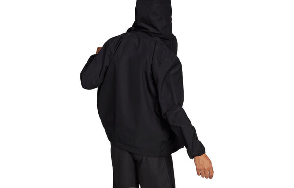 Куртка Men's adidas Solid Color Logo Athleisure Casual Sports Hooded Jacket Black, мультиколор — фото 2