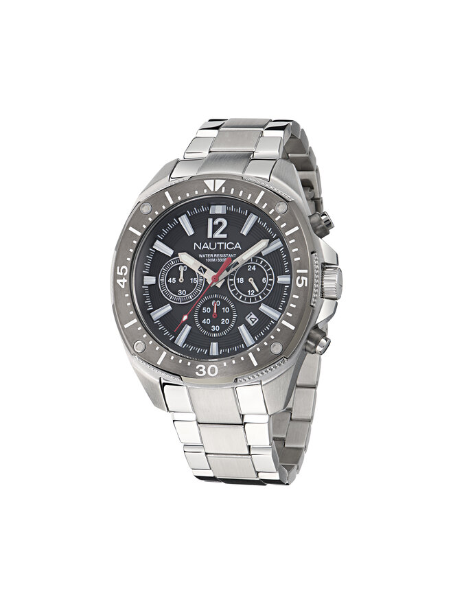 

Часы Sporty Chronograph NAPBSS505 Nautica, серебряный
