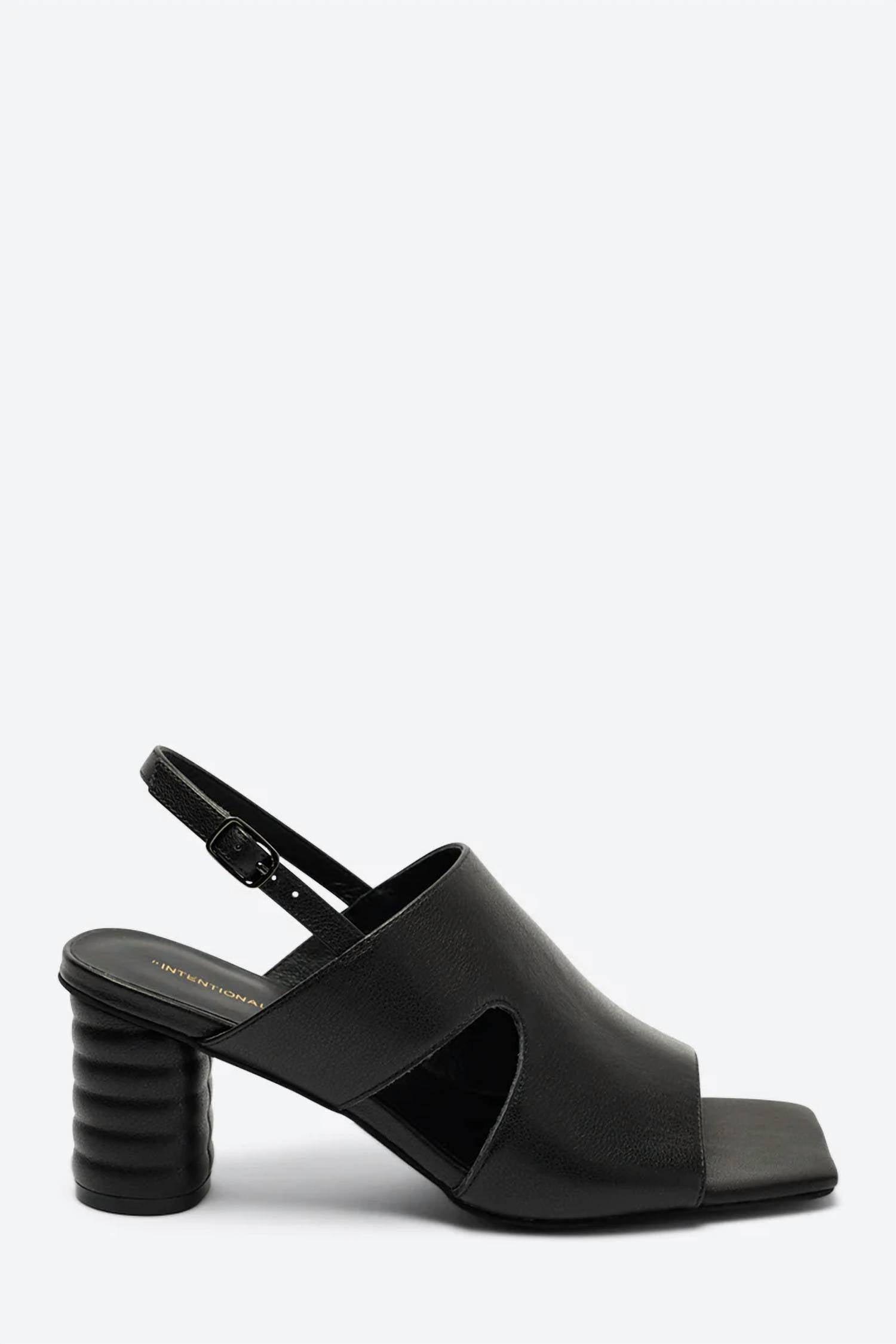 Туфли Kang Heels из черной кожи Intentionally Blank