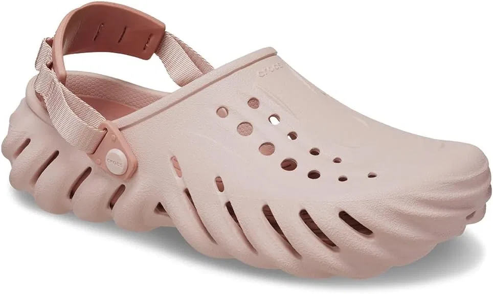 Кроксы Unisex Echo Clogs Wooden Shoes Crocs, Pink Clay — фото 3