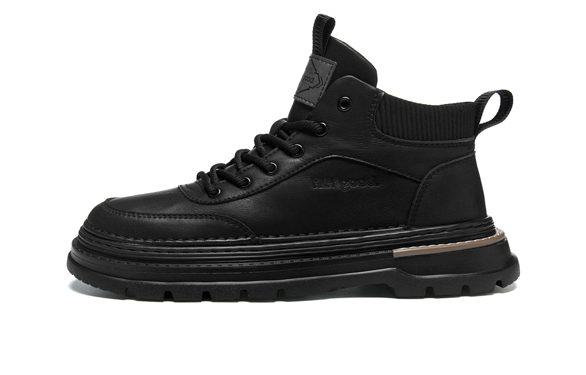 

Короткие мужские ботинки Martin 4 см HLA, Black