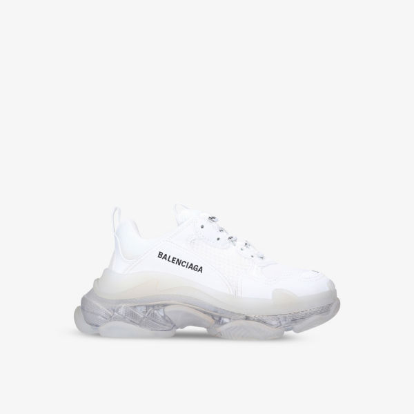 

Женские кроссовки Triple S Clear Sole из искусственной кожи и сетки Balenciaga, белый