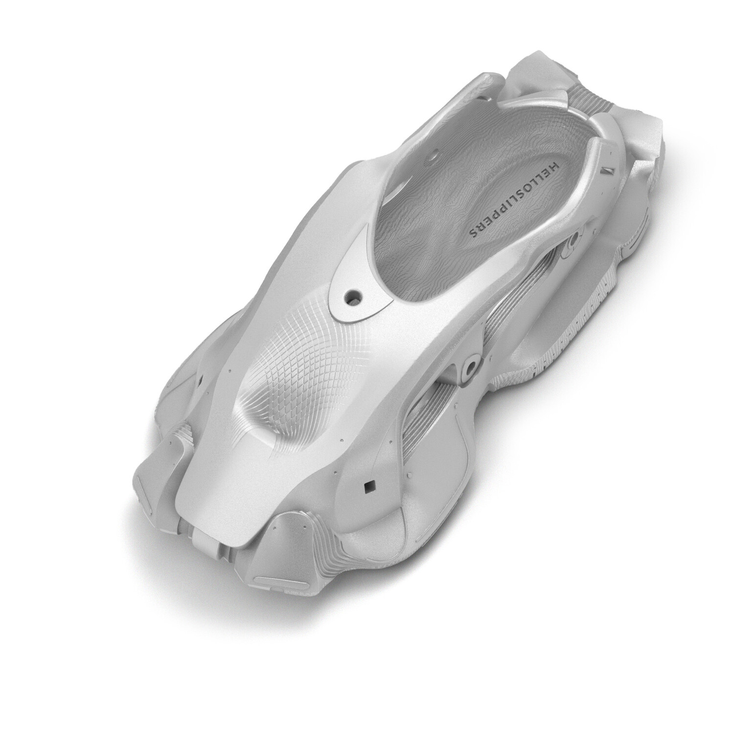Сабо Mech Robo унисекс Helloslippers, серебряный