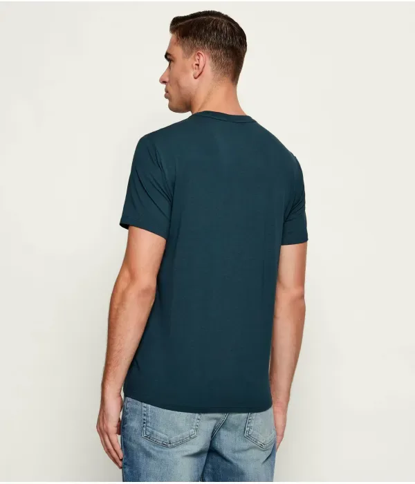 Футболка slim fit Calvin Klein, зеленый — фото 3