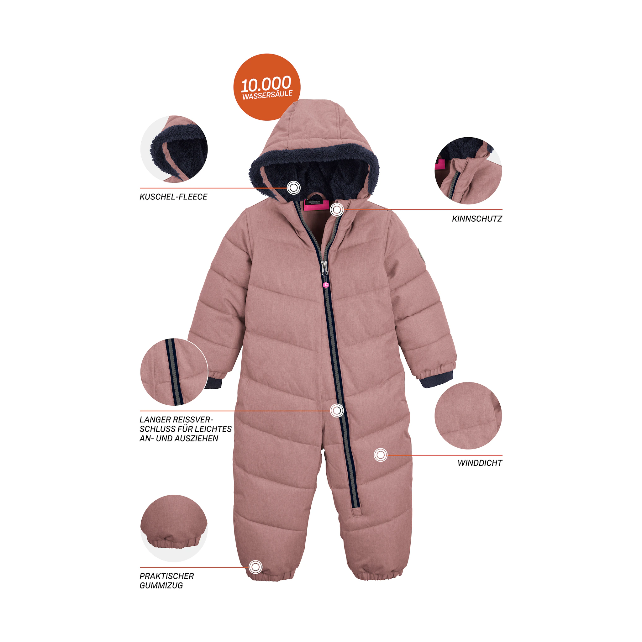 

Комбинезон снежный Killtec "Karter Mini", цвет Rosé