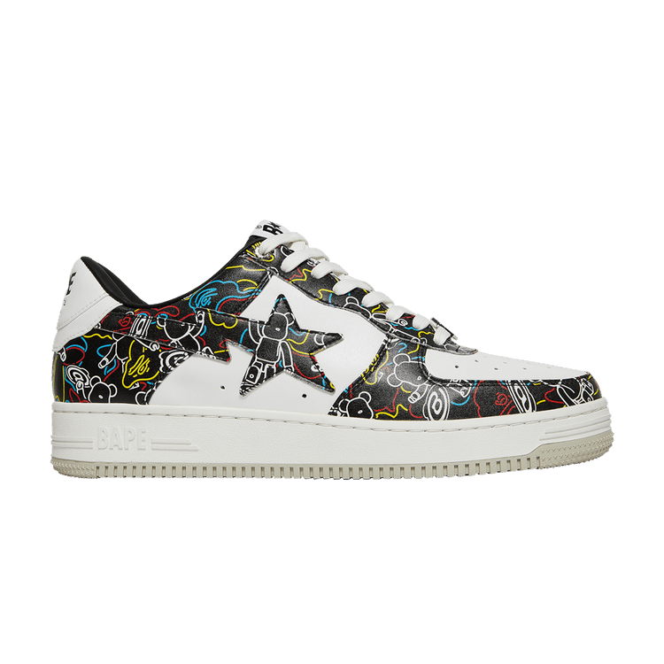 

Кроссовки BAPE Medicom Toy x Bapesta Low M2 'Be@r Camo - Black', белый