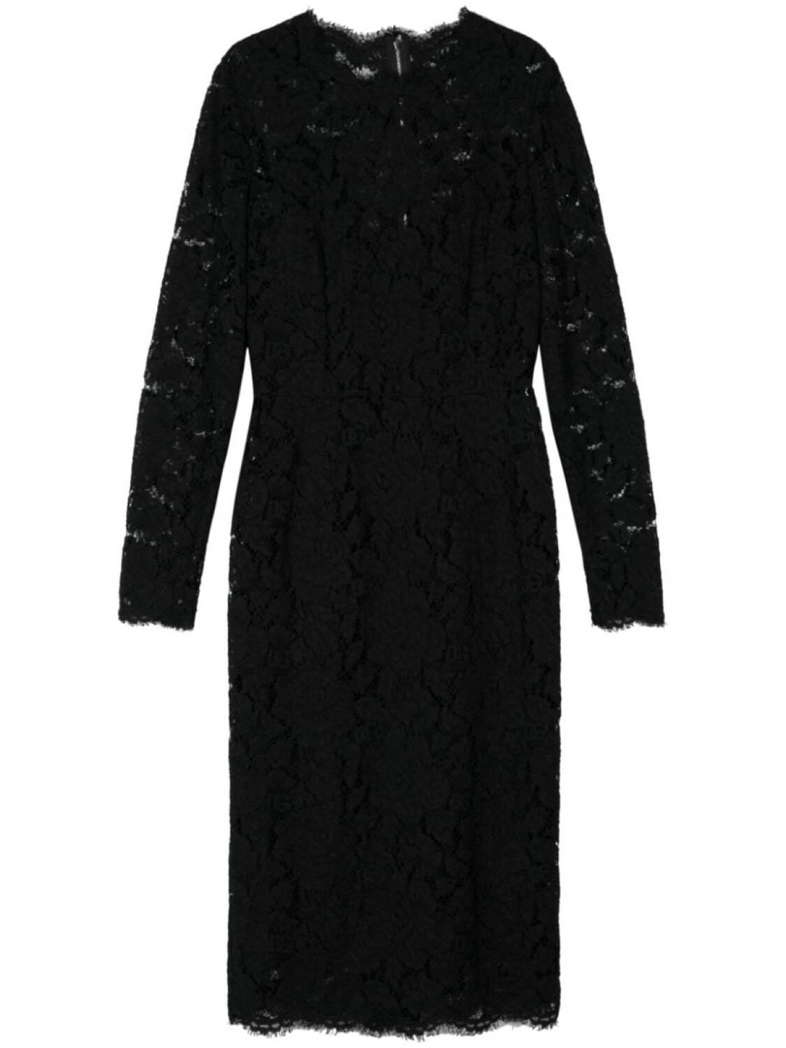 

Dolce & Gabbana кружевное платье миди, черный