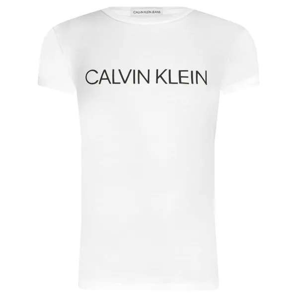 

Футболка узкого кроя Institutional Calvin Klein, белый