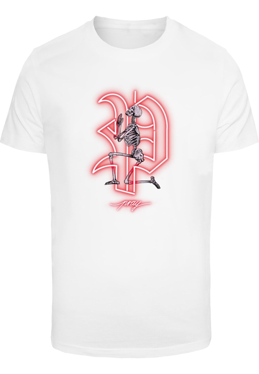 

Рубашка Mister Tee Pray Neon Skull, белый