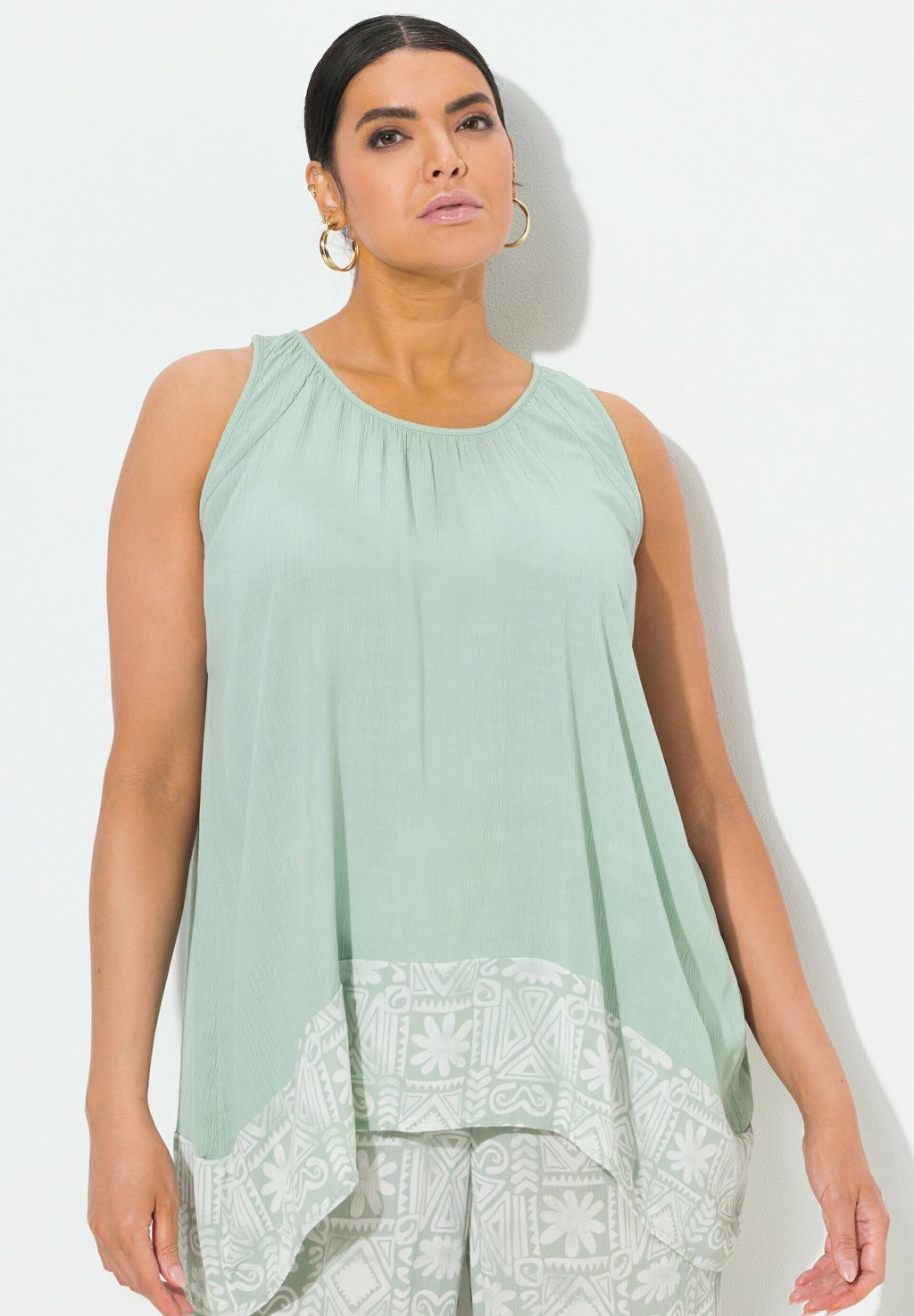 

Блуза SLEEVELESS PRINT - Top Ulla Popken, пятнистый серый