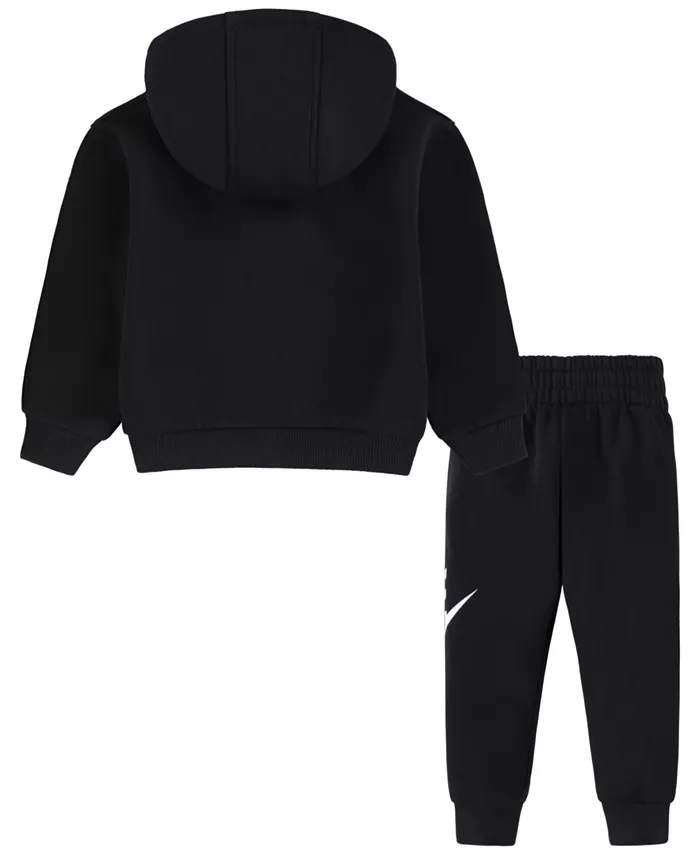 Детский комплект для мальчиков из двух предметов: худи и брюки Club Fleece Nike, черный — фото 2