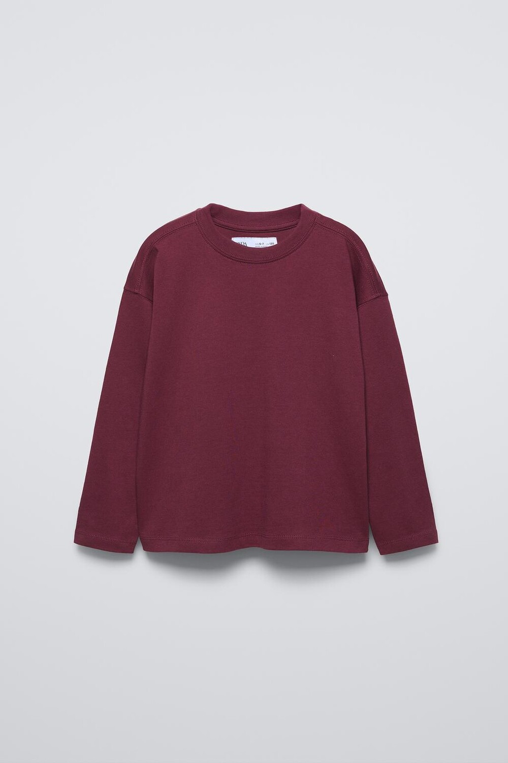 

Базовая футболка ZARA, бордовый