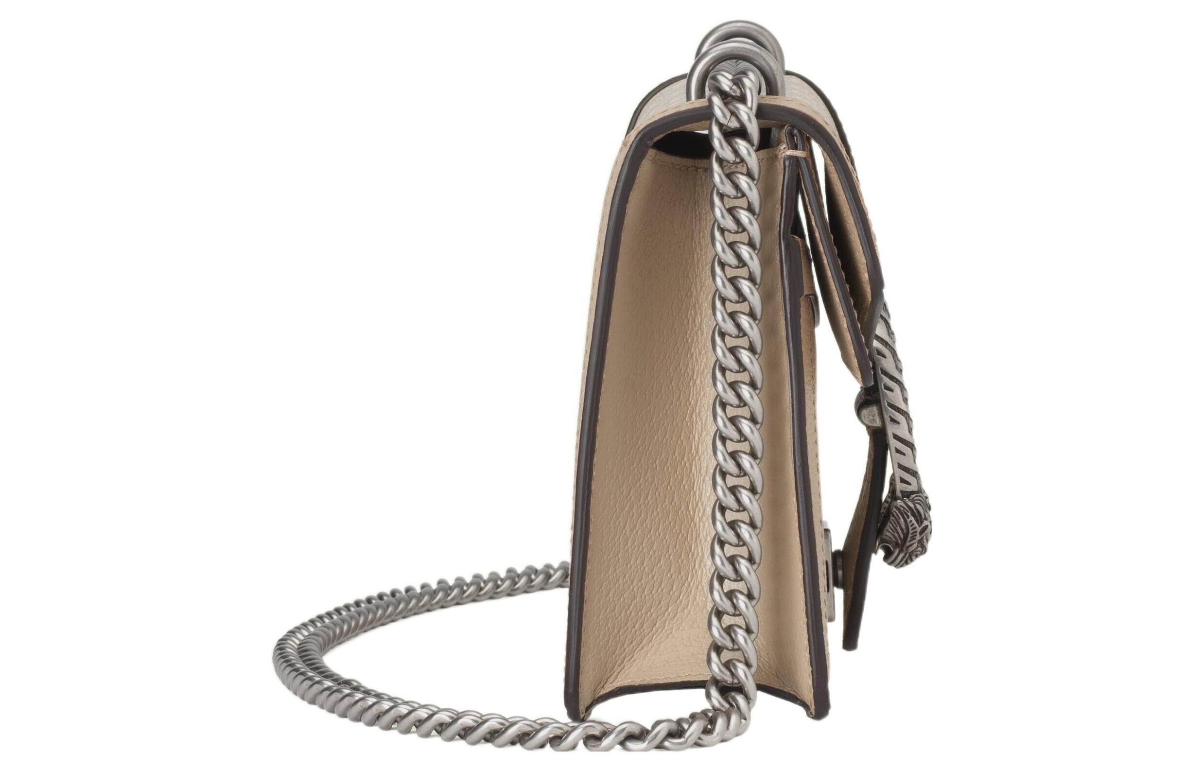 Женская сумка GUCCI Dionysus из канваса и кожи — фото 4