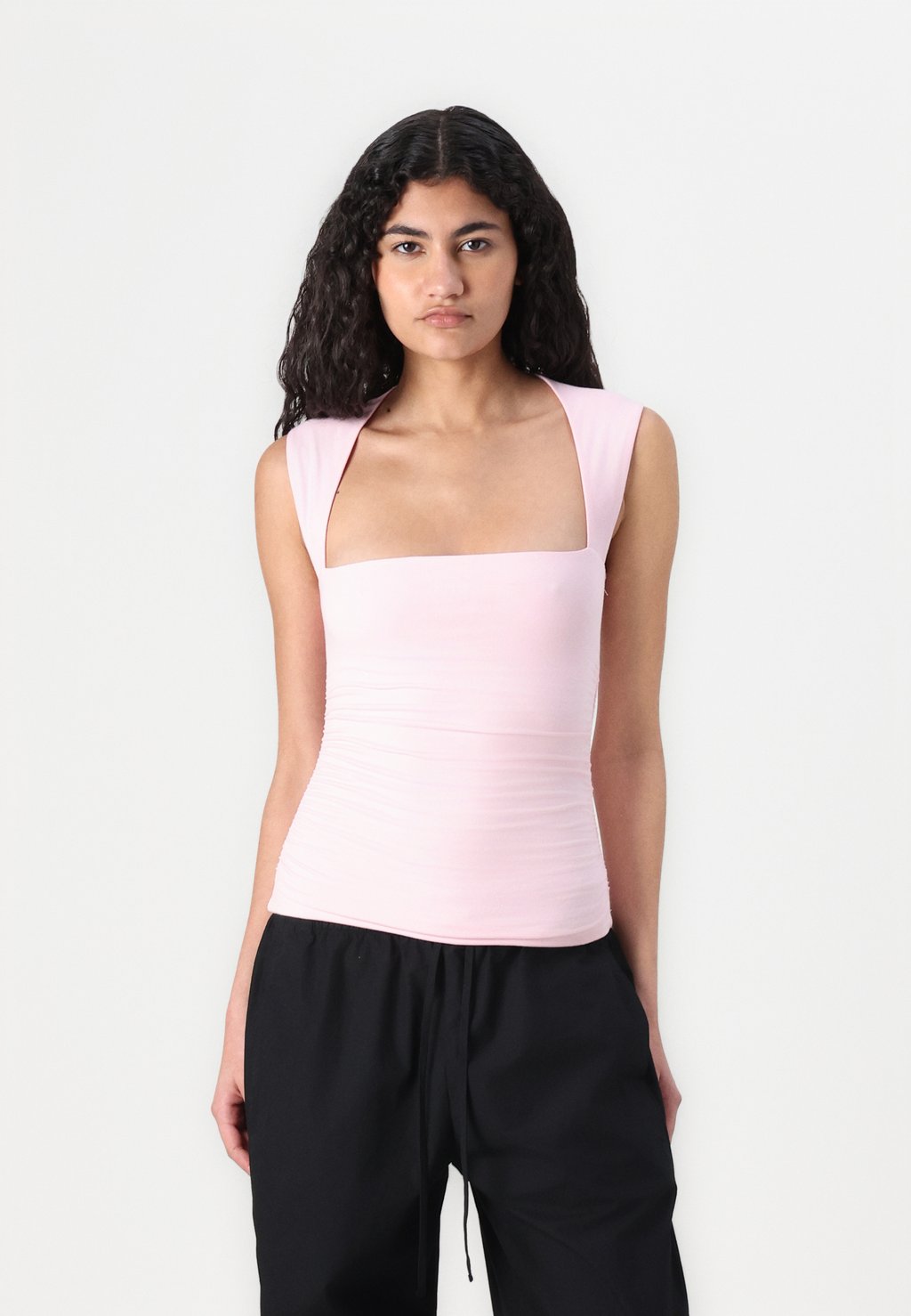 

Топ SEAMLESS AVA Abercrombie & Fitch, розовый