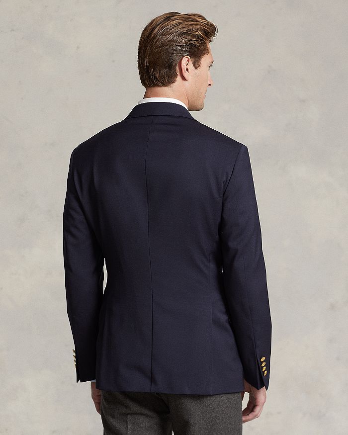 Спортивное пальто из шерстяного твила Polo Ralph Lauren, синий — фото 3