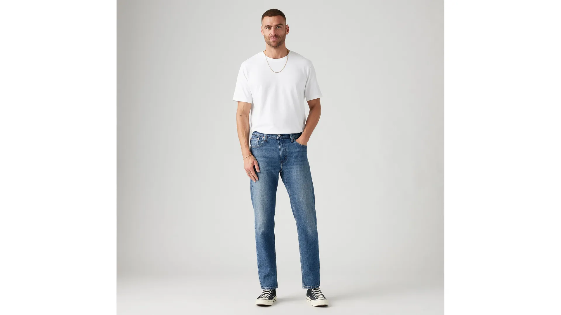 

Мужские джинсы зауженного кроя 502 Levi's, цвет Soak It Up - Light Wash - Stretch