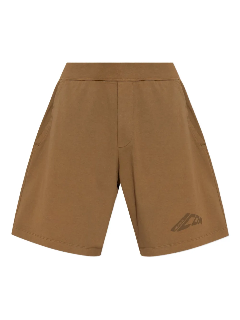 

Хлопковые шорты с логотипом DSQUARED2, коричневый