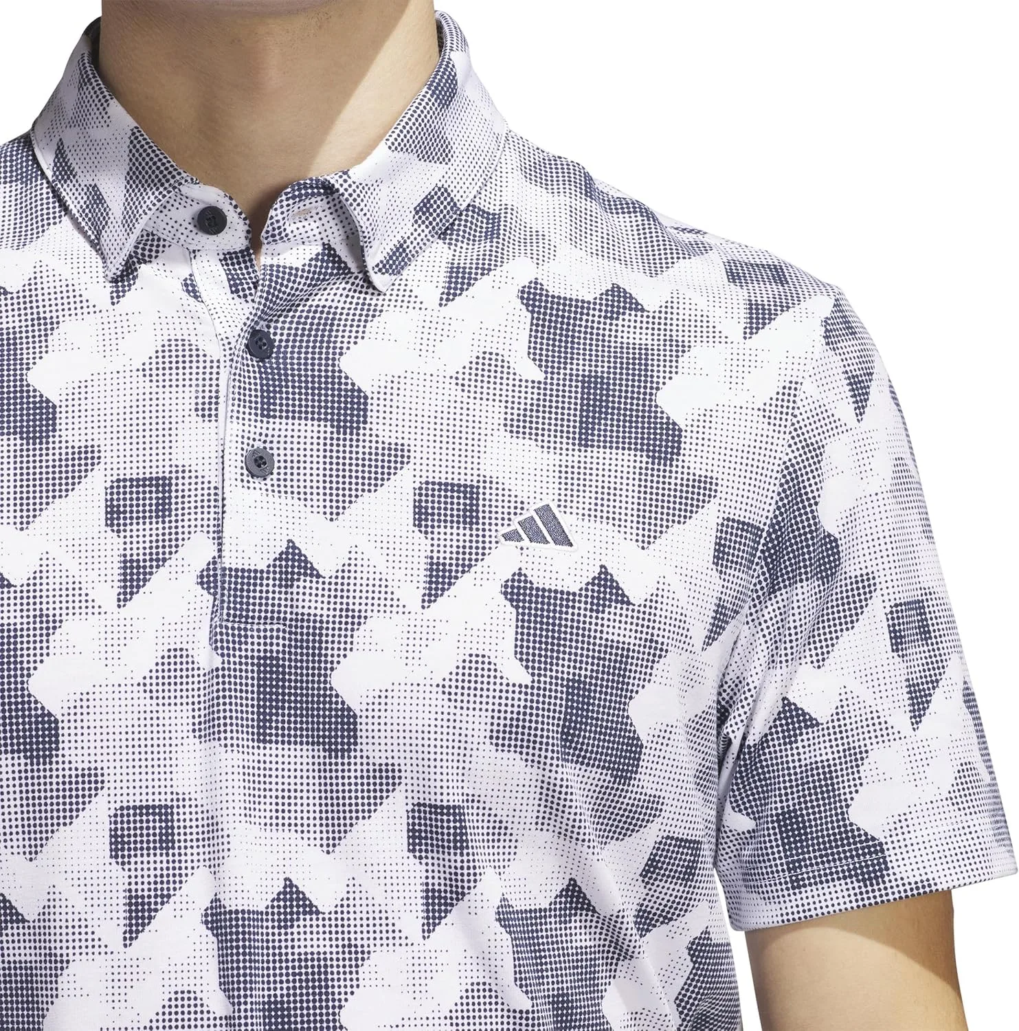Футболка-поло adidas Men's Golf Go-To Stripe Print — фото 4