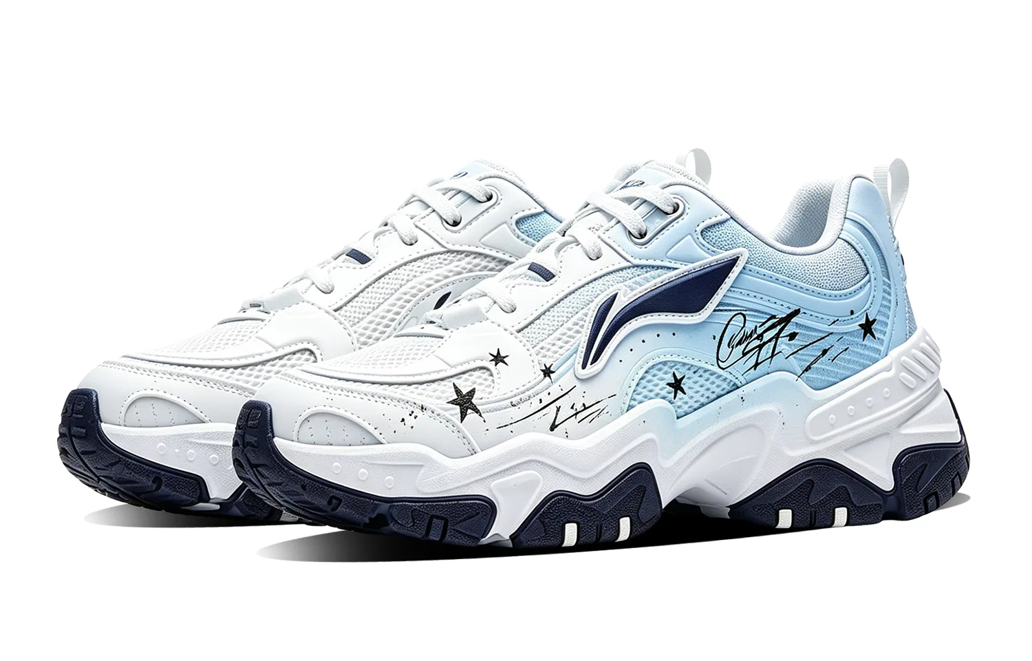 Кроссовки повседневные с амортизацией Li-Ning Brown Sugar Light Blue — фото 4
