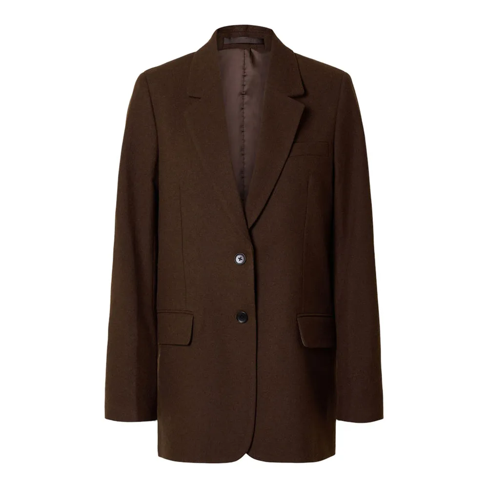 

Блейзер Selected Marlie Relaxed Sb, коричневый