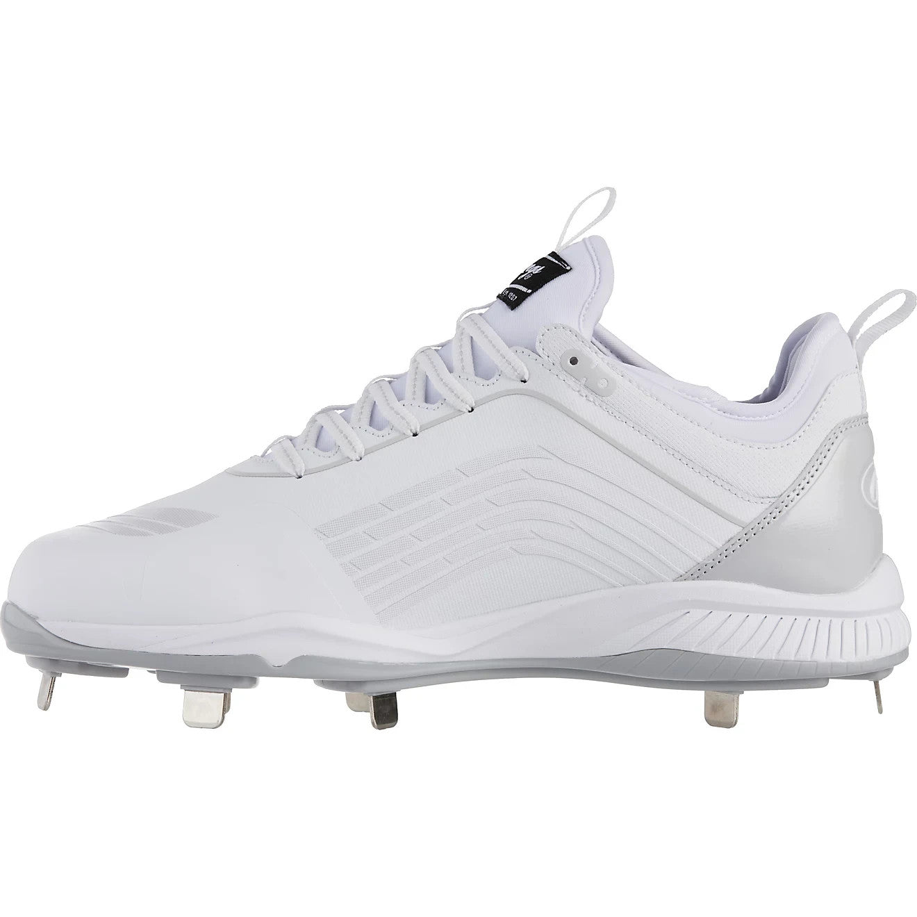 Мужские белые бейсбольные бутсы Rawlings Bullpen 174930 со шнуровкой и металлическим покрытием ZAP505 Rawlings, белый — фото 2