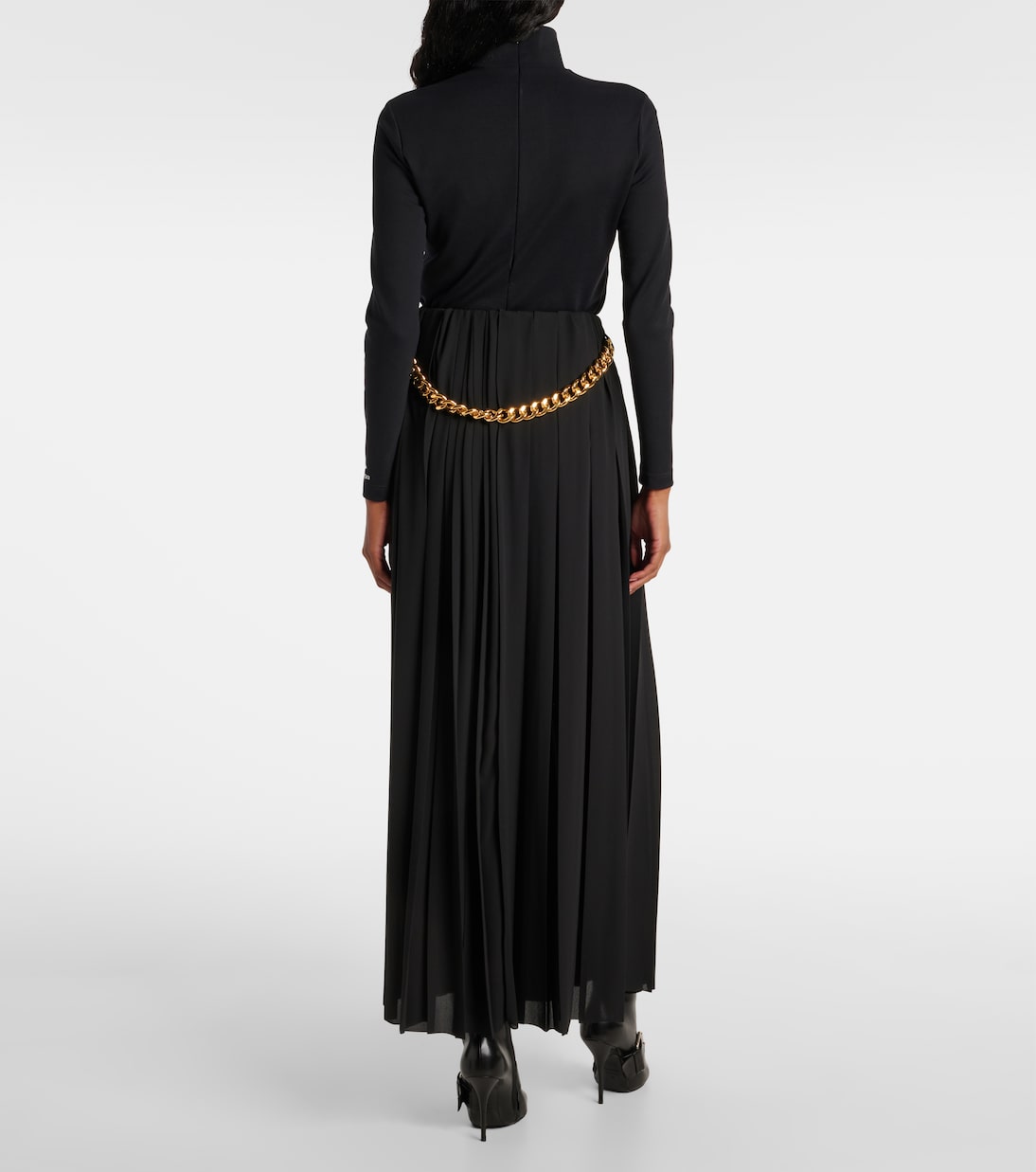 Плиссированная юбка макси Balenciaga, черный — фото 3