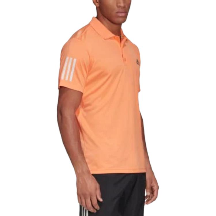 Футболка мужская Adidas 3 Stripes CLUB Tennis Top Amber/Gray — фото 4