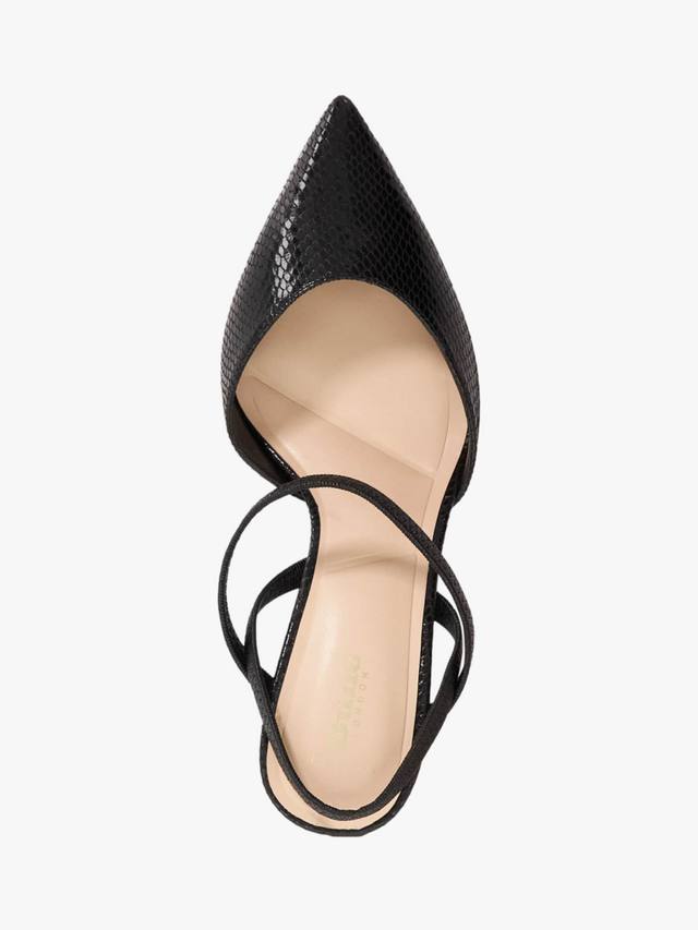 Классические туфли с открытым мысом широкой полноты Dune London, Black — фото 3