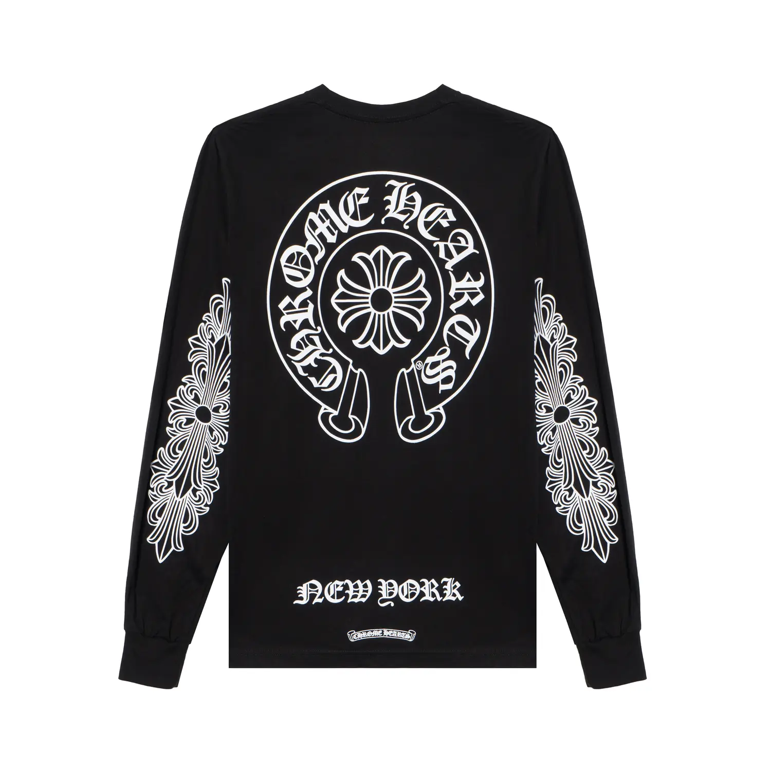 Футболка New York с длинным рукавом Chrome Hearts, черный — фото 3